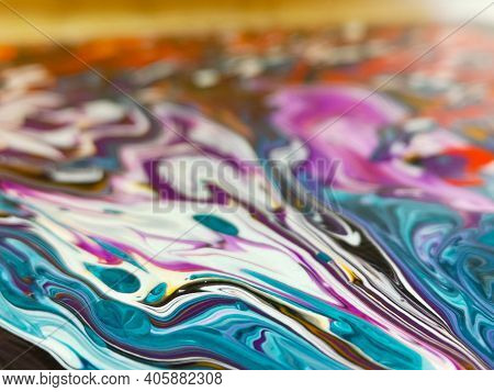 Fliud Art Abstract Trendy Colorful Background, Fashion Wall Paper. Alcohol Ink. Epoxy Resin.marbleiz