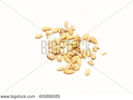Studio Shot Winter Melon Wax Gourd Seeds Isolated On White Background
