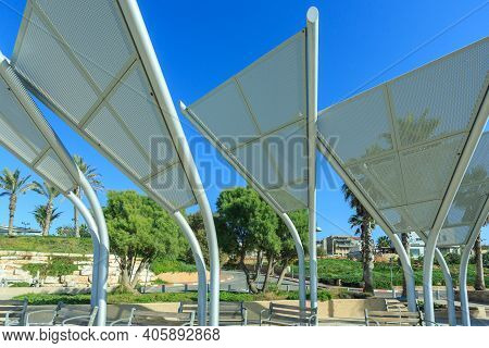 Park Near Sea In Tel Aviv Jaffo. Israel