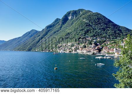 Summer View Of The Artificial Mont Cenis Lake, In The Savoy Department Near Lanslevillard, Rhone-alp