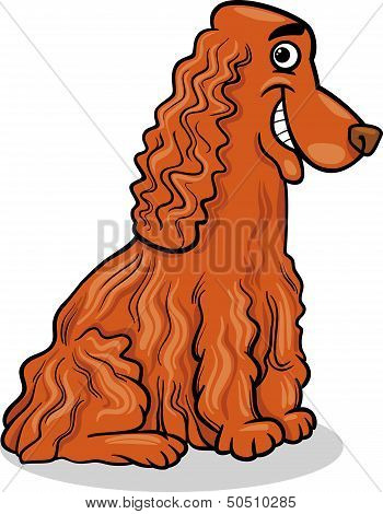 Cocker Spaniel Dog Cartoon Illustration