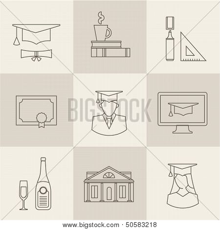 graduation icons