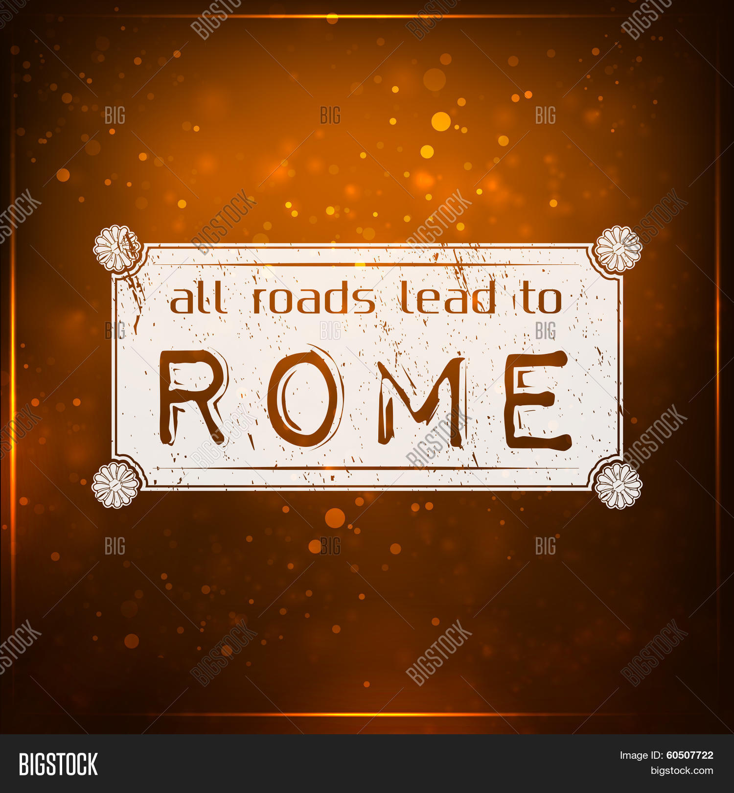 All Roads Lead Rome Vector & Photo (Free Trial) | Bigstock