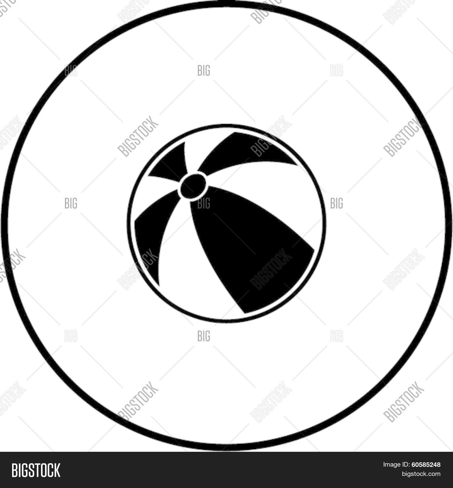 Beach Ball Symbol Vector & Photo (Free Trial) Bigstock