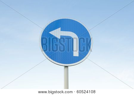 Leftward