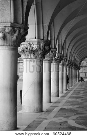 Colonnade Of The Palazzo Ducale