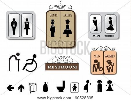 Toilet sign vector