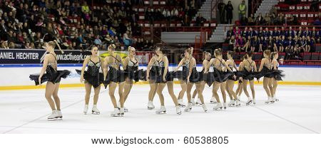 Rockettes competes in Finnish Synchronized Skating Championships 2014