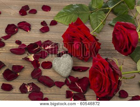 roses as a gift and surprise to a party. symbolic photo for birthday, mother's day, love, valentine's day