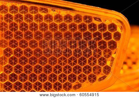 Orange Retroreflector Macro