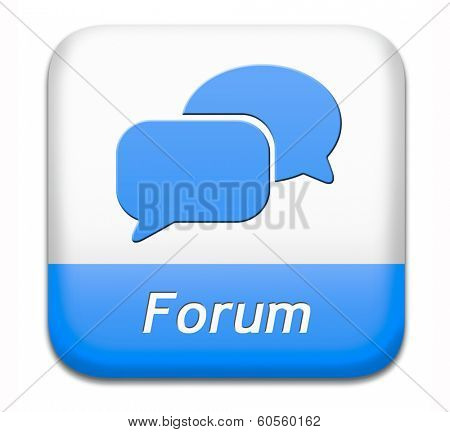 forum button internet icon website www logon login and subscribe to participate in discussion 