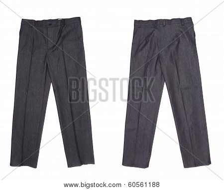 Working pants black color.