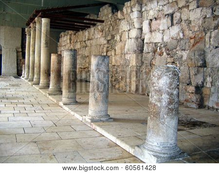 Ancient Roman Cardo Street.  Jerusalem