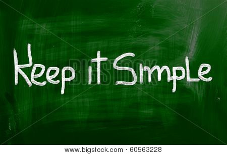 Keep It Simple Concept