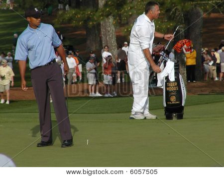 Tiger Woods a golf Augusta Masters 2005