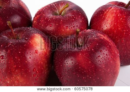 Maroon Apples Closeup