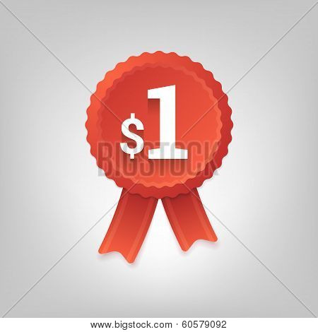 One dollar badge