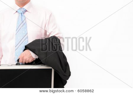 Homme d'affaires et porte-documents