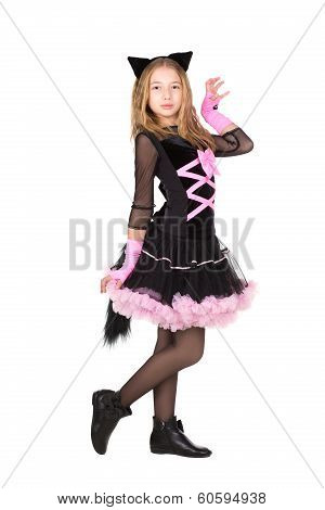 Girl In Black Catsuit