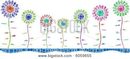 Fiori colorati
