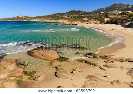 Plage De Petra Muna,  Near Calvi In Corsica