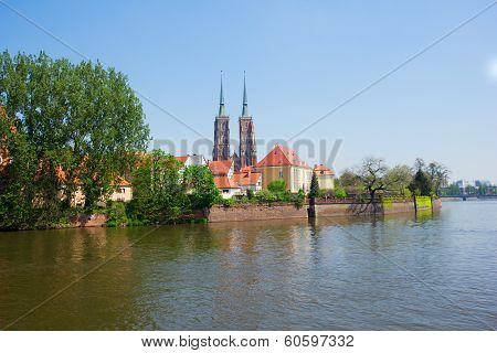 island Tumski, Wroclaw, Poland