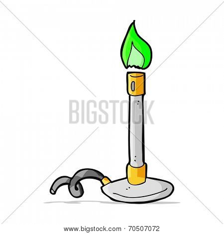 cartoon bunsen burner