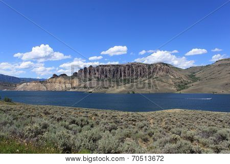 River and bluff in central Colorado