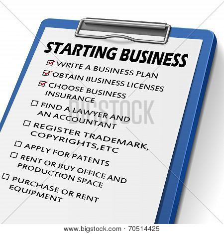 Checklist For Starting Business