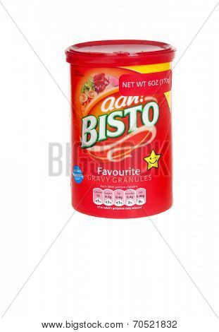 HAYWARD, CA - July 8, 2014: 6oz container of BISTO brand gravy granules