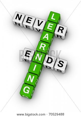 learning never ends crossword puzzle