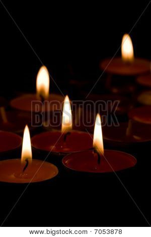 Candele ardenti