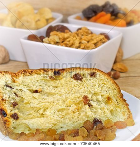 Christmas cake - cake with dried fruit