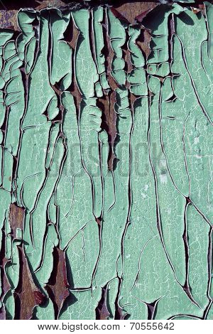 texrure of old cracked wood painted blue