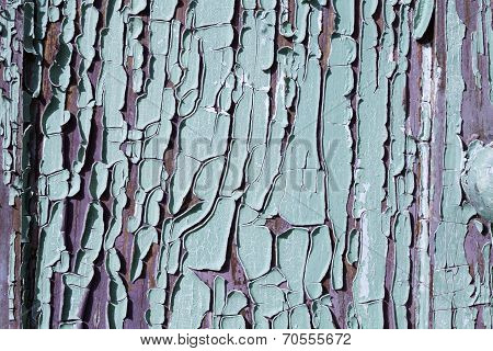 texrure of old cracked wood painted blue