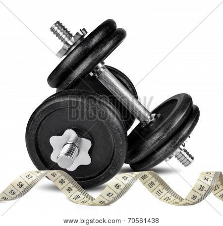 Black dumbbells