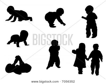 シルエット - 赤ちゃん