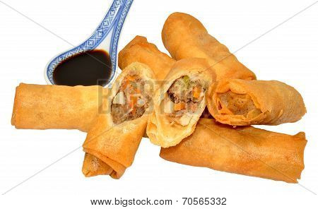 Chinese Duck Spring Rolls