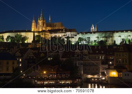 Prague  Castle At Night