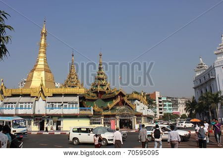 Yangon Downtown traffic