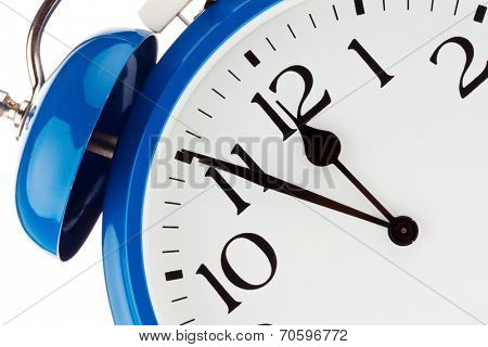 11:55 on a clock. time for decisions
