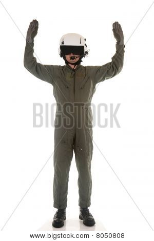 vojenský pilot zařazovacího letouny