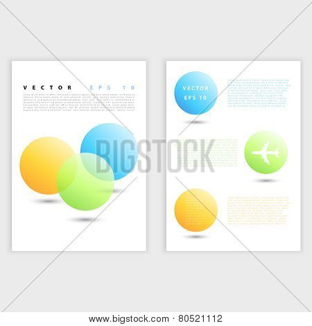Flyer template back and front design.