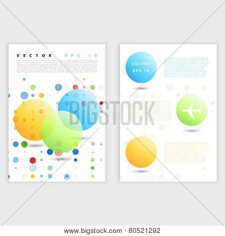 Flyer template back and front design.