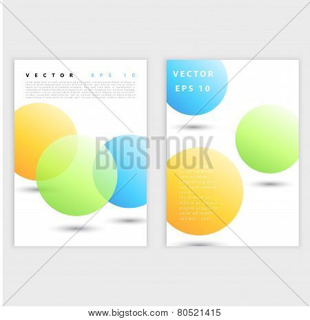 Flyer template back and front design.