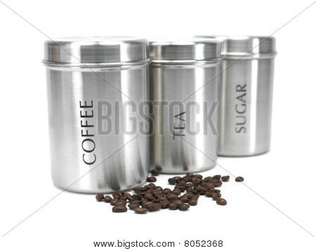 ชากาแฟและน้ำตาล Cannisters