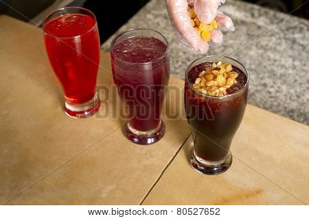 Arabian juice of jallab served in holy month ramadan