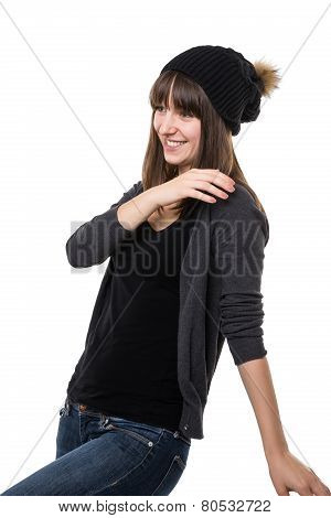 Cheerful young woman