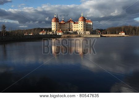 Moritzburg Castle near Dresden, Saxony, Germany.