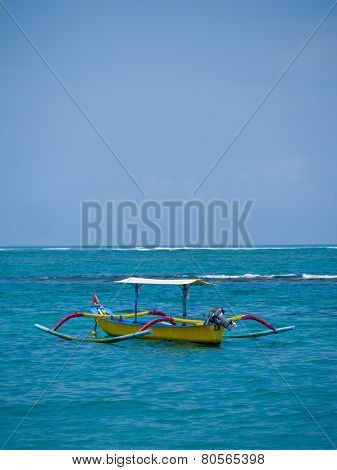 Fishing boat in Bali Indonesia